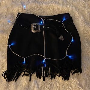 Black Western Skirt from Missguided with Belt!